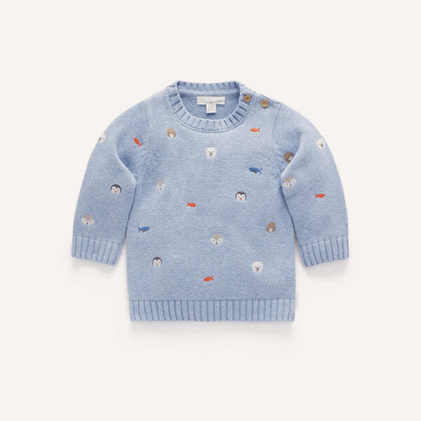 Snowy Embroidered Jumper